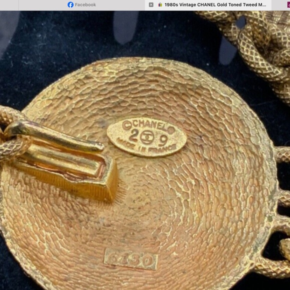 80’s Chanel Tweed Pattern Belt - Picture 8 of 9